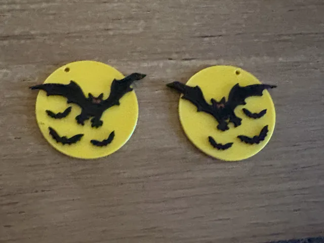 Bat Moon Earrings