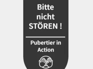 Türschild - Pubertier