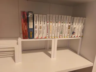 GB/GBA/NDS/3DS games riser for IKEA Billy/Gersby