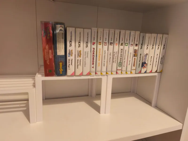 GB/GBA/NDS/3DS  games riser for IKEA Billy/Gersby