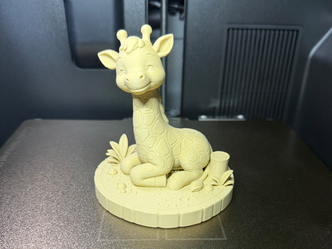 Happy Giraffe on Savannah Base – Easy Print