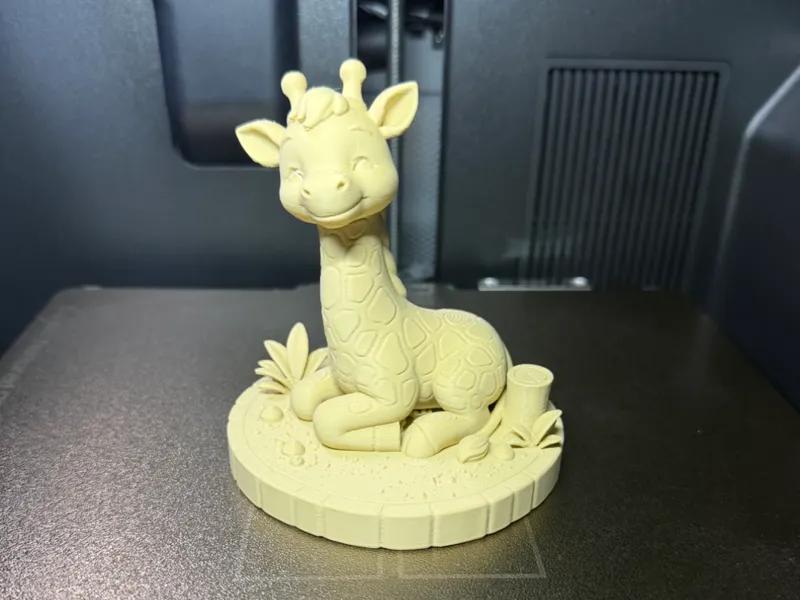 Happy Giraffe on Savannah Base – Easy Print