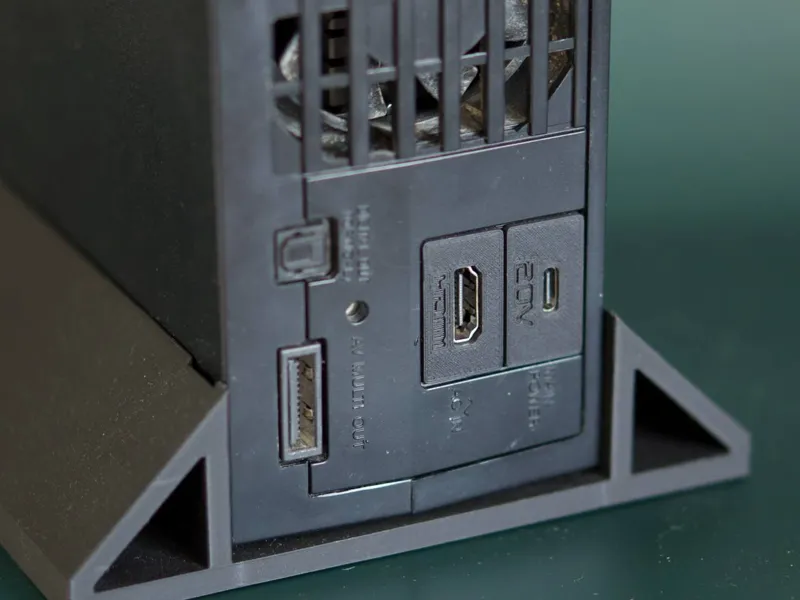 Sony Playstation 2 FAT HDMI + USB C mod cover
