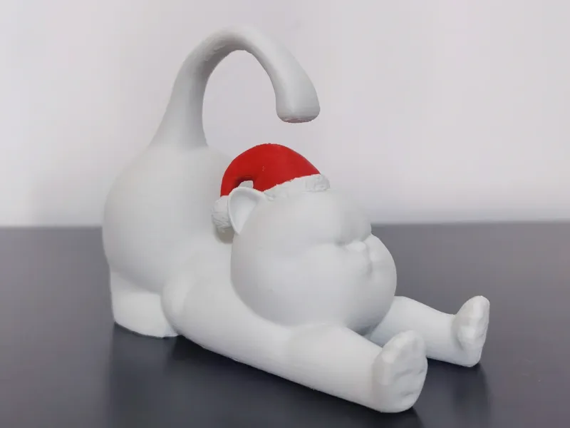 伸懒腰猫猫手机支架