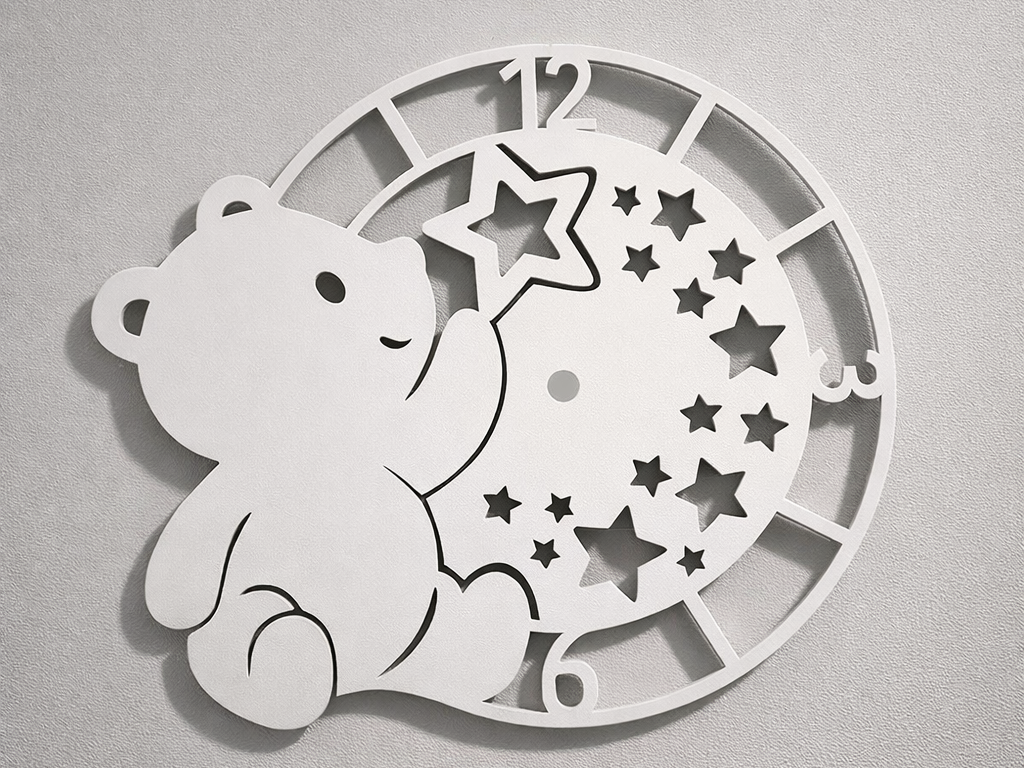 Teddy Bear Wall Clock 