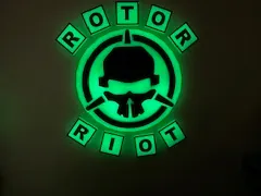 Rotor Riot Glow Logo