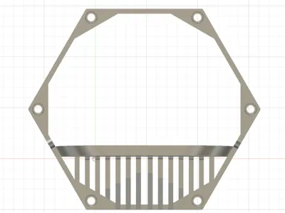 "Nanoleaf" hexagon shelf