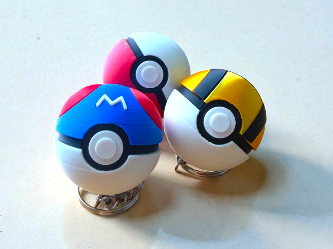 Miniatura 3 do modelo 3D Pokeball Clicker Collection, AMS not required