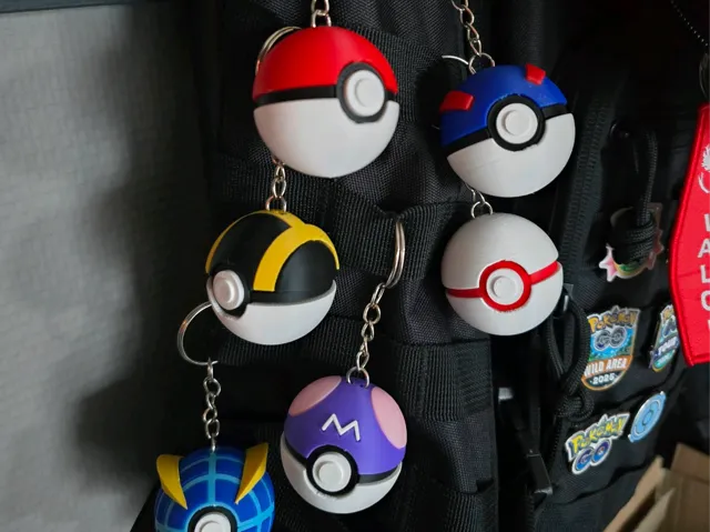 Pokeball Clicker Collection, AMS not required - Free 3D Print Model - MakerWorld