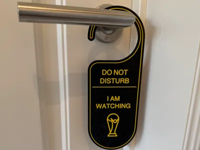Do Not Disturb Sign World Cup