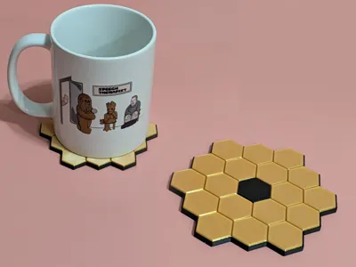 James Webb Space Telescope Coaster