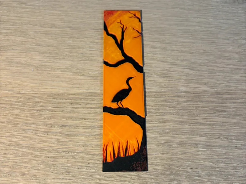 Bookmark: Ibis in the Sunset