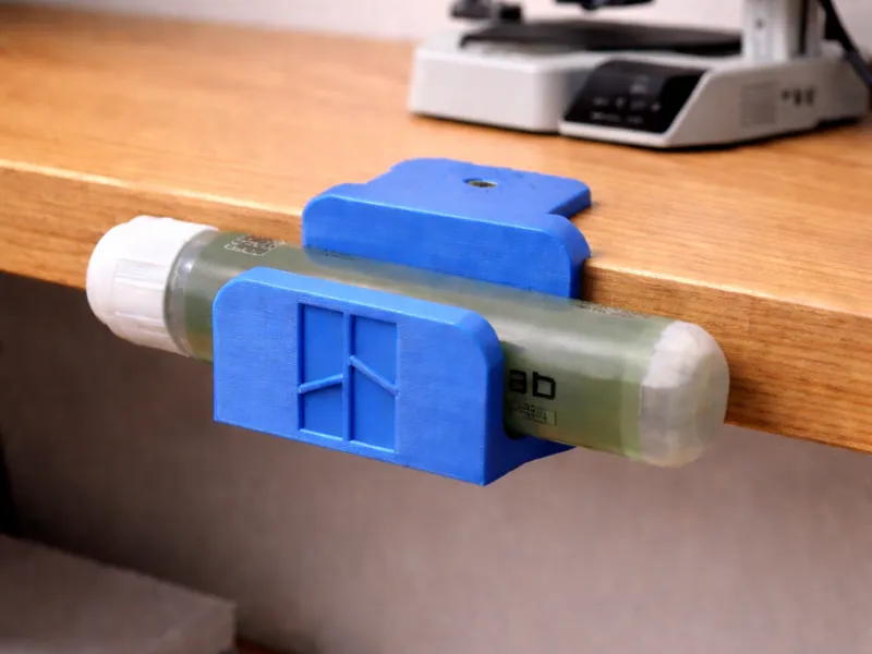 Bambu Glue Stick Holder – Shelf Mount (Easy Print)