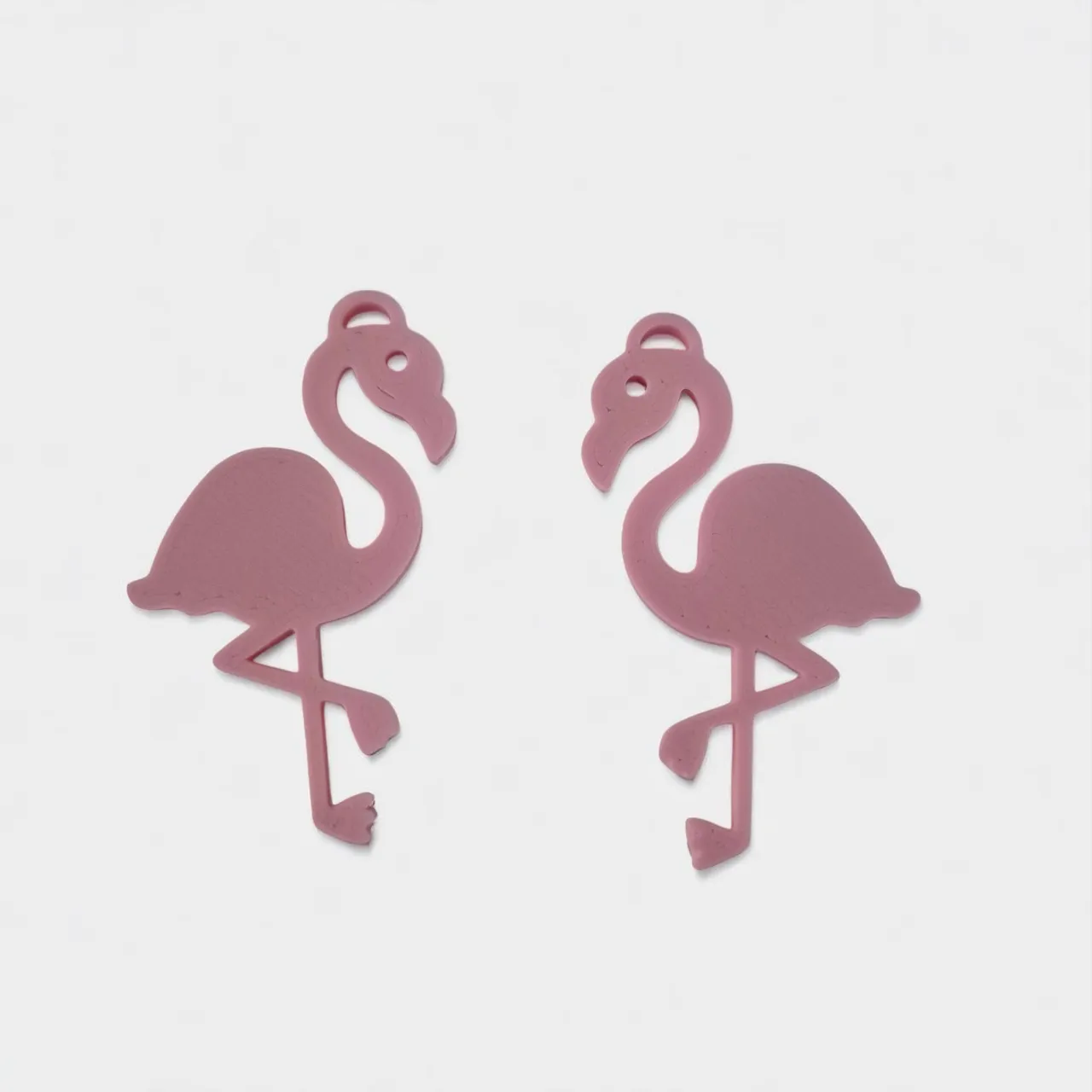 flamingo shaped earrings view 3
