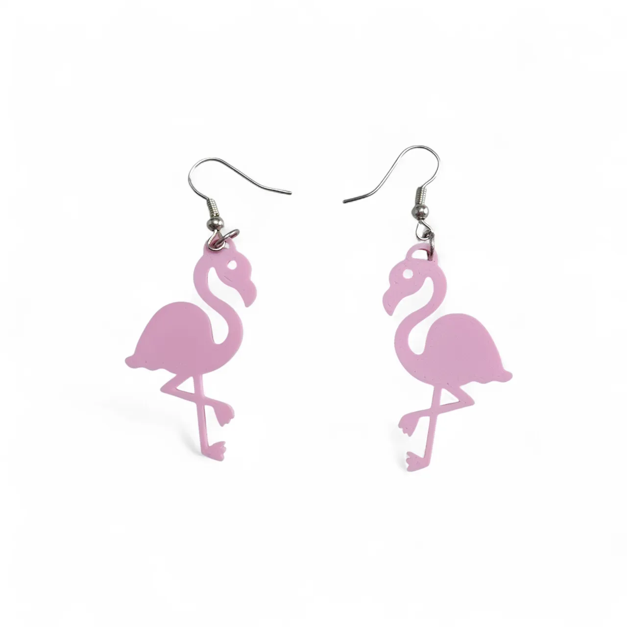 flamingo shaped earrings view 2