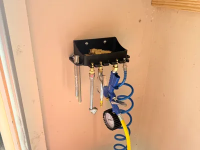 Air Compressor Accessory Wall Organizer
