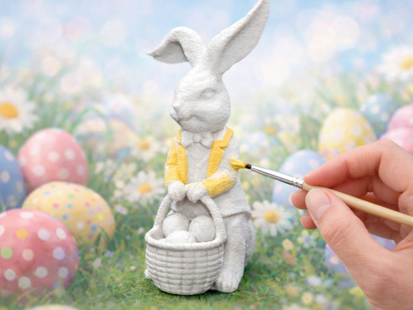 easter bunny Paint-Your-Own – family craft