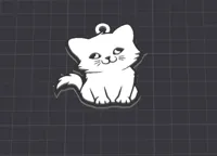 Porte-clés / pendentif chat mignon — photo 1