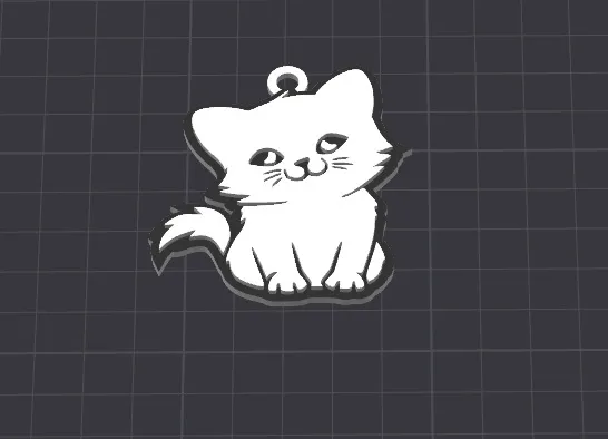 Porte-clés / pendentif chat mignon