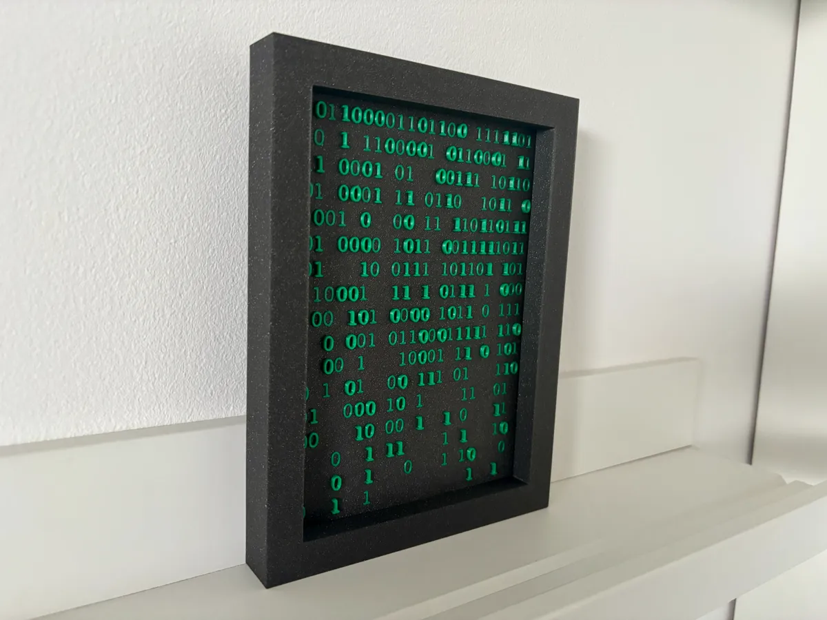 The Matrix code - Free 3D Print Model - MakerWorld