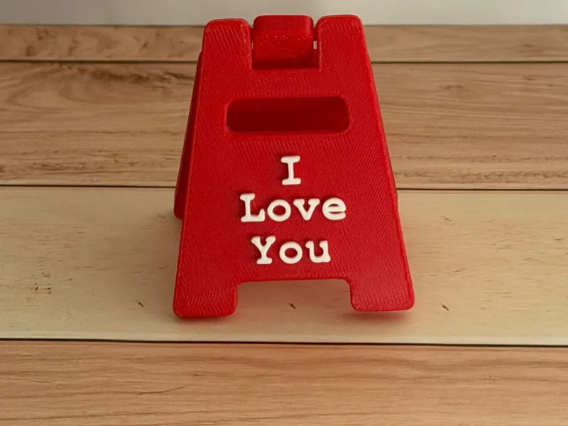 I Love You Mini Desk Sign