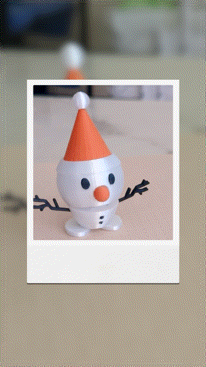 Miniatura 3 do modelo 3D 圣诞弹簧小雪人