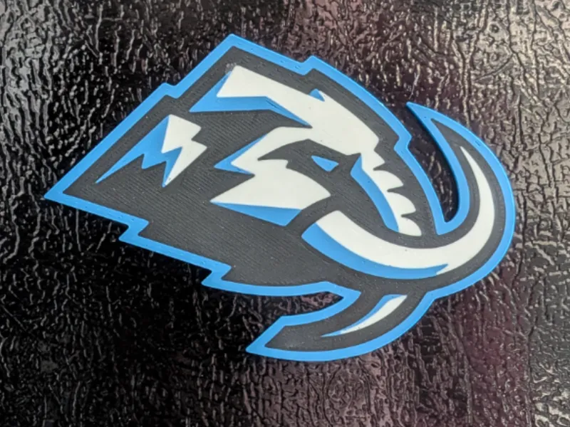 Utah Mammoth Fridge Magnet - 3D Logo
