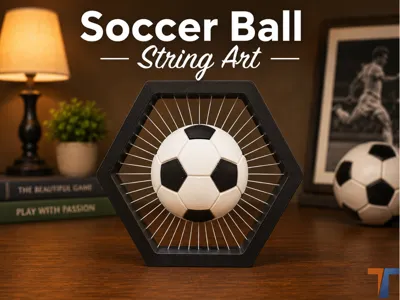 Goaaaaal! Soccer Ball String Art 