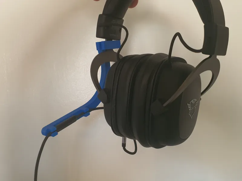 Headphones microphone holder adapter