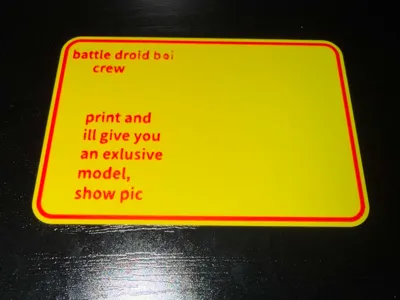battle droid boi card (special model if printed)