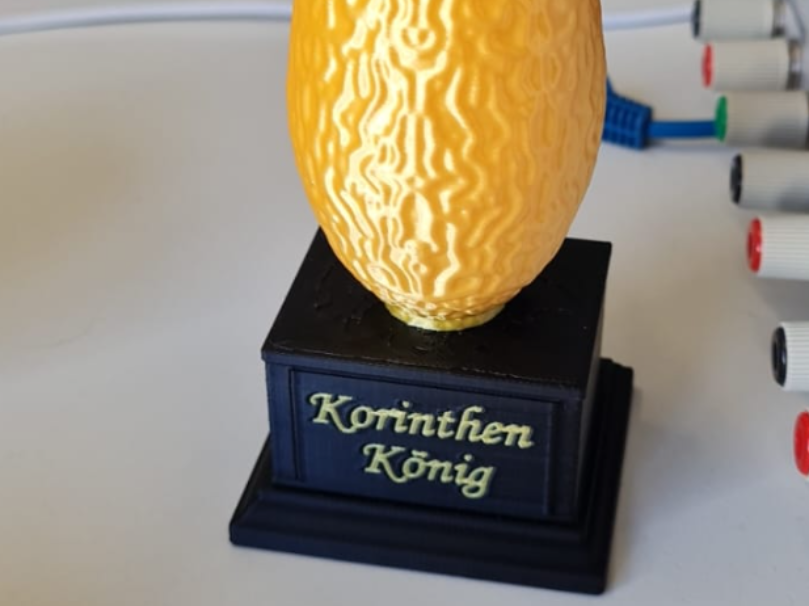 Customizable Joke Trophy "Corrinth King"