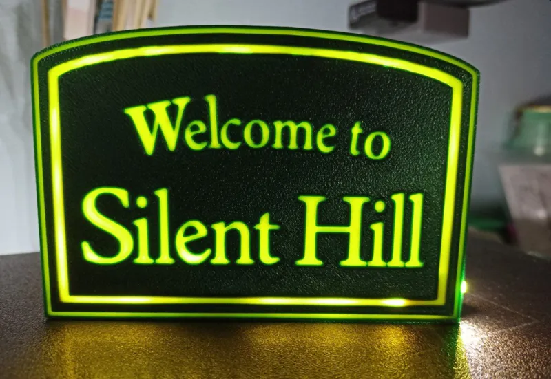 Silent Hill Welcome to SH Logo Lightbox