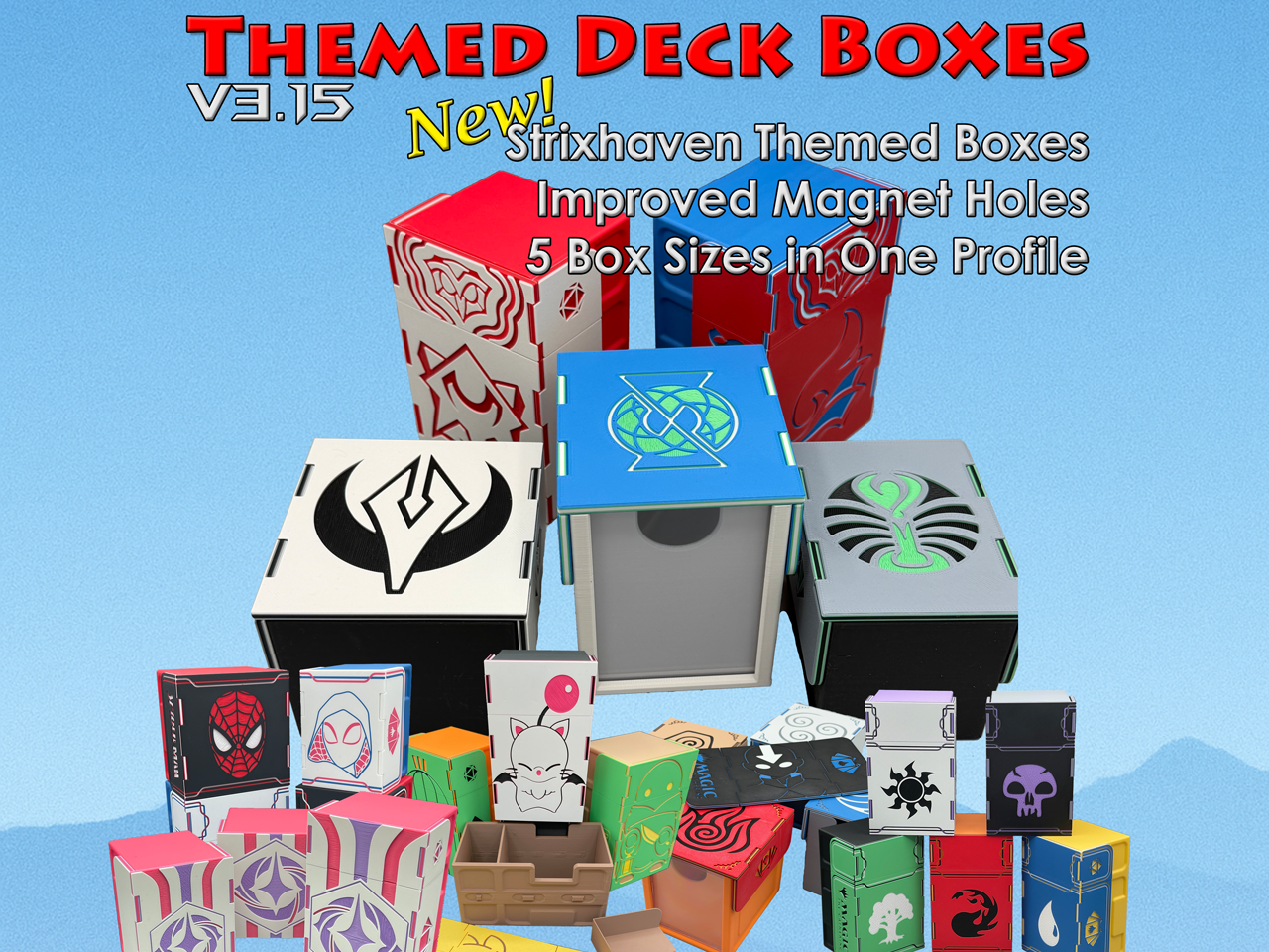 Themed Deck Boxes (MTG / Final Fantasy / Lorcana)