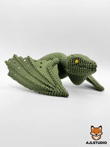 Adorno temático: Knitted Green Dragon - Knitted Collection — vista de referencia 2