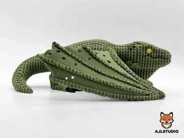 Adorno temático: Knitted Green Dragon - Knitted Collection — vista de referencia 3