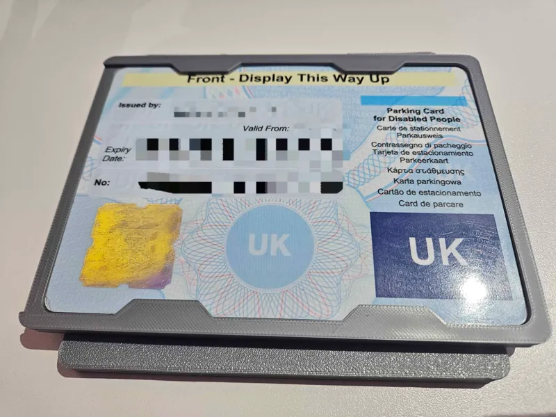 UK Blue Badge Magnetic Holder