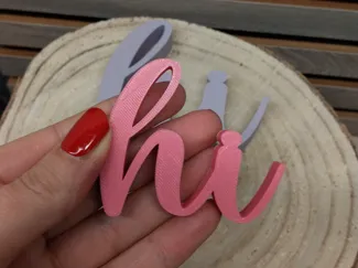 Schriftzug Hi