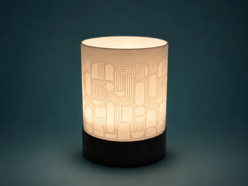 Modern Mid-Century Glow – Tealight & LED Lamp