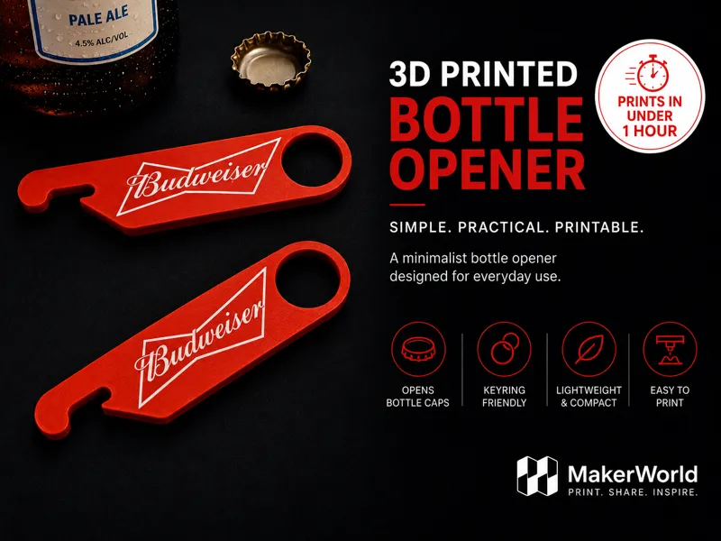 Budweiser Design Bottle Opener