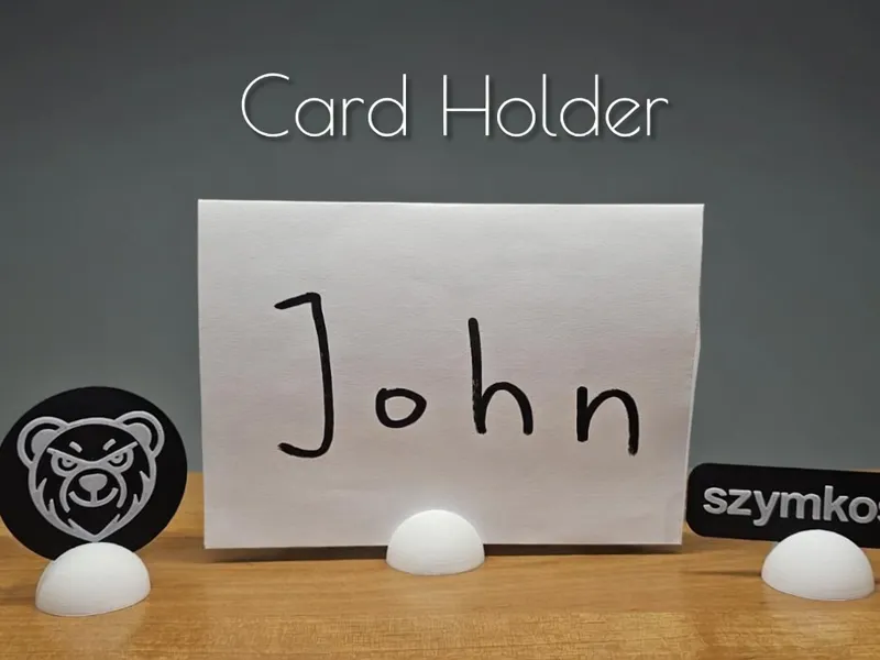 Hemispherical Place Card Holder