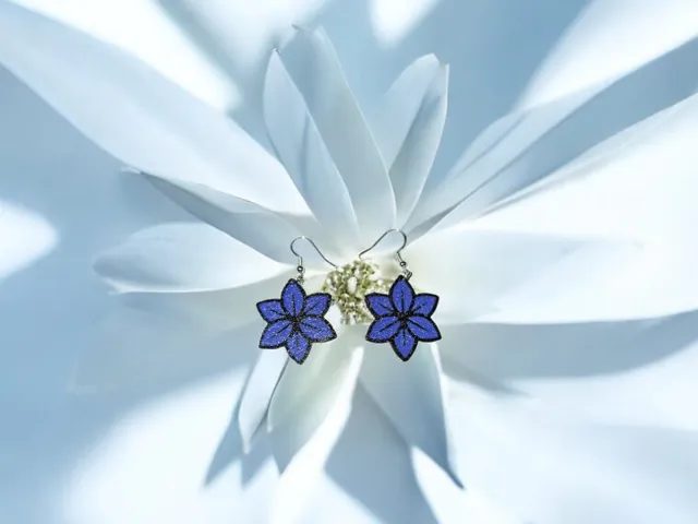 Hexa flower earrings