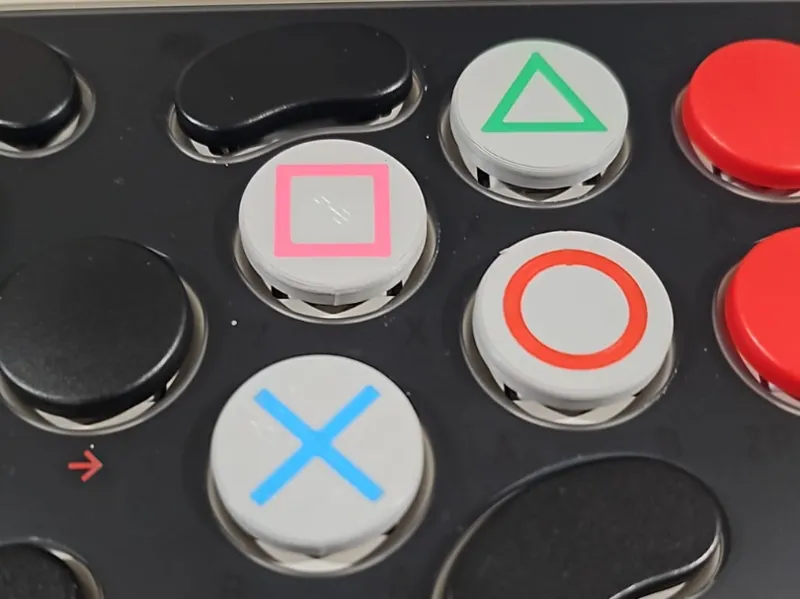 8bitdo Arcade Buttons - PS button symbols