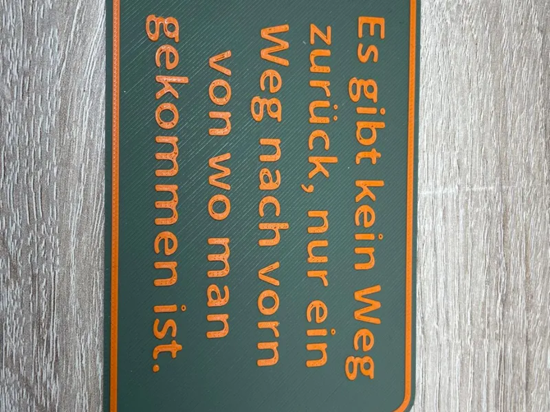 Schild Zitat