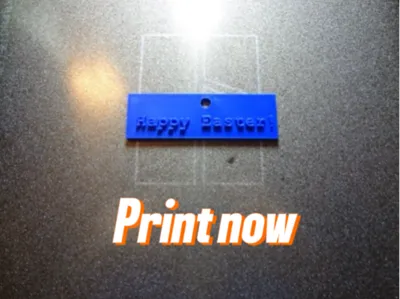 Happy Easter! Keychain make you'r own font