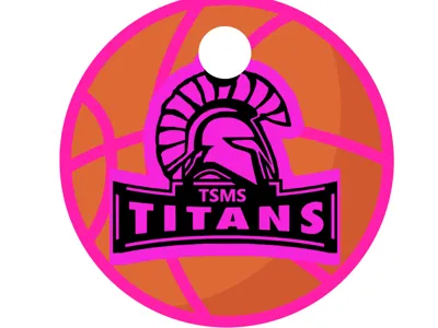 TSMS Basketball Keychain Bulk print