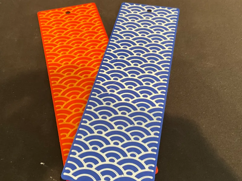 Seigaiha bookmark