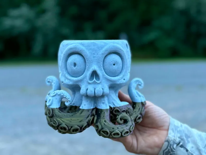 Skull Octopus Planter