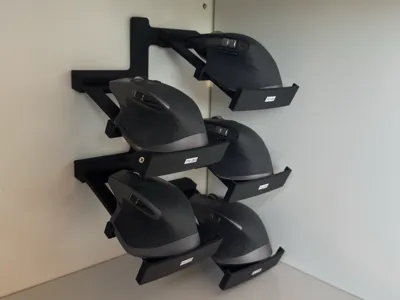 Mouse holder with wall mount