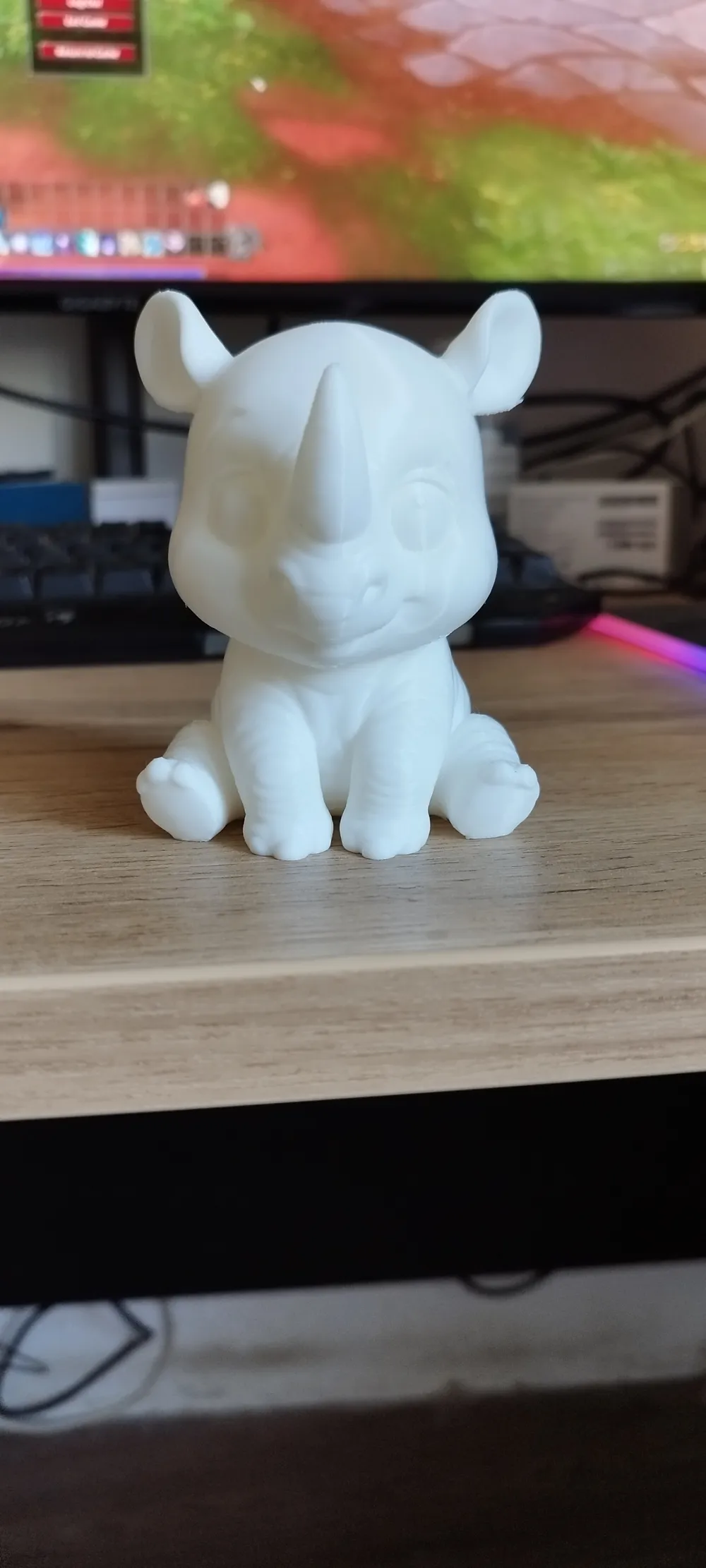 Cute Rhinoceros - Free 3D Print Model - MakerWorld