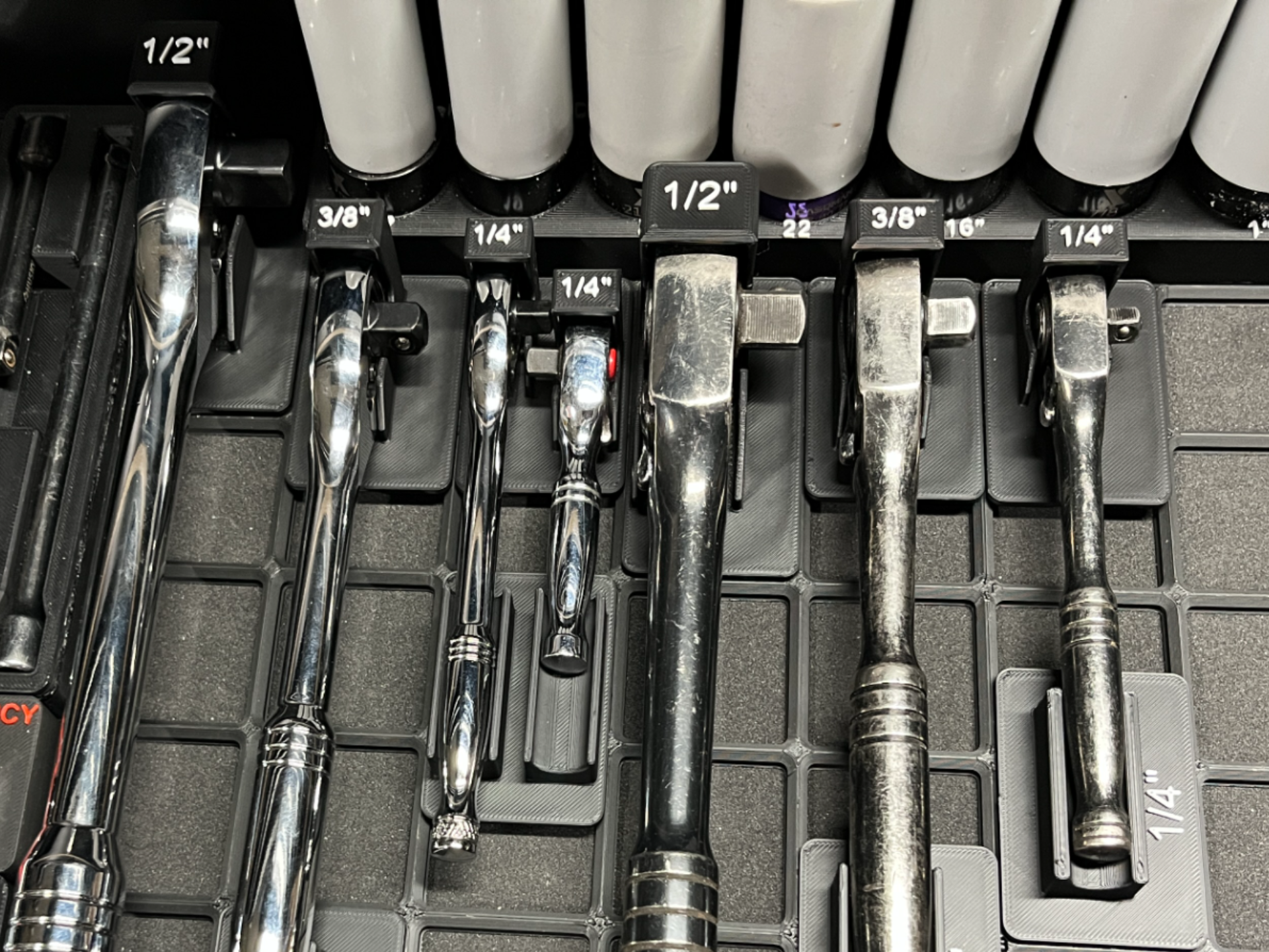 Gridfinity - Ratchet Wrench Holders